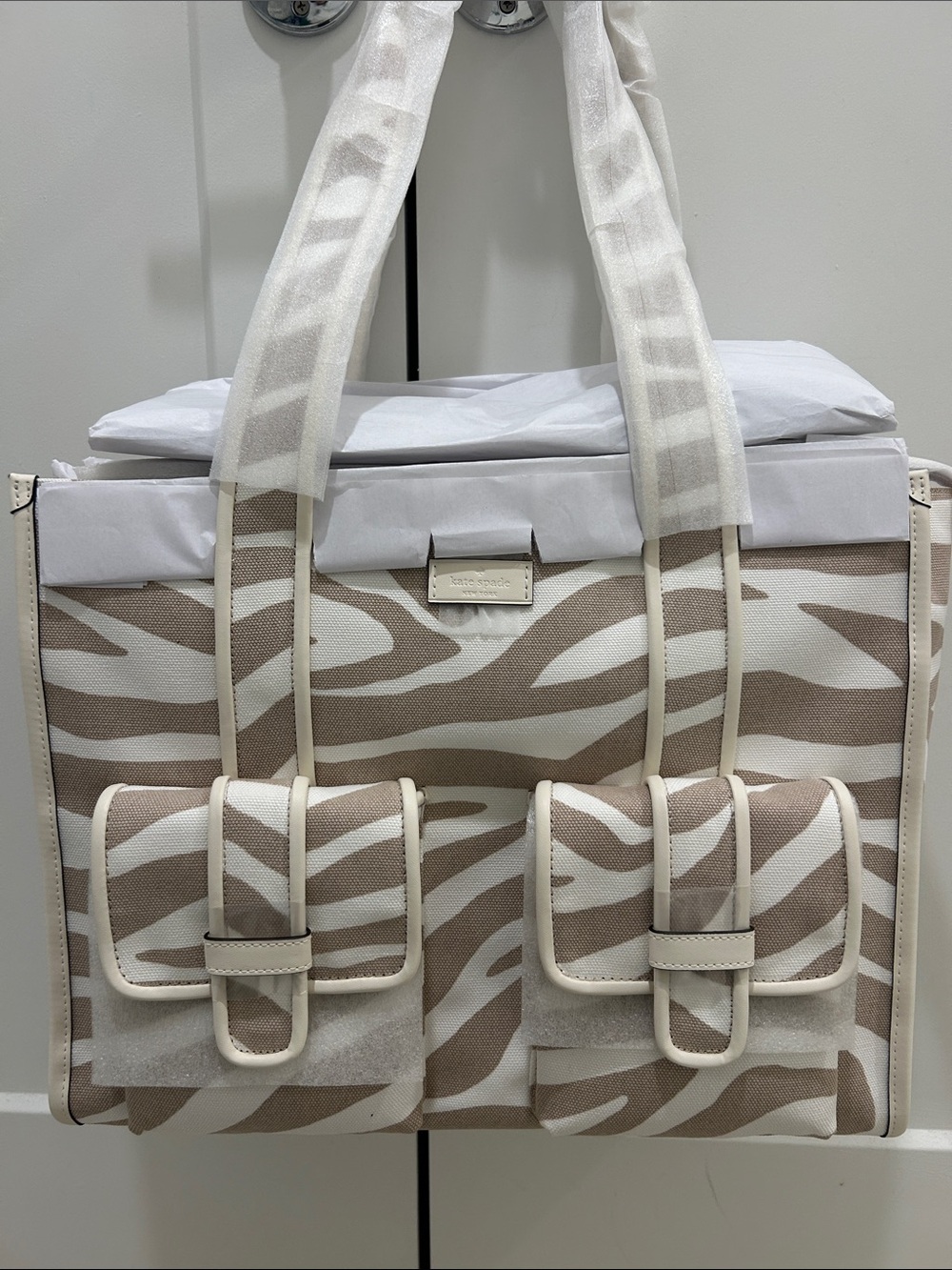 Kate Spade (NWT) Kip Zebra Cargo Large Tote Bag